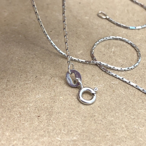 18K 778 AR Star SOLID WHITE GOLD CHAIN 3.1 Grams 18’ - Picture 7 of 9